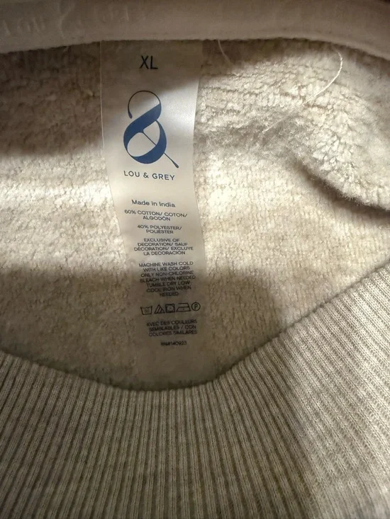 Lou & Grey Light Cream Funnel Neck Sweater - Picture 5 of 5